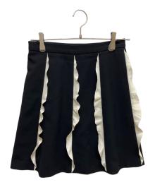 RED VALENTINO（レッドヴァレンティノ）の古着「フリルスカート」｜ブラック