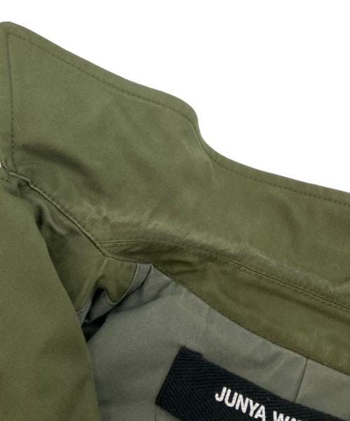 JUNYA WATANABE COMME des GARCONS（(ジュンヤワタナベ コムデギャルソン）JUNYA WATANABE COMME des GARCONS ((ジュンヤワタナベ コムデギャルソン) ブローチ付ダブルジャケット オリーブ サイズ:Sの古着・服飾アイテム