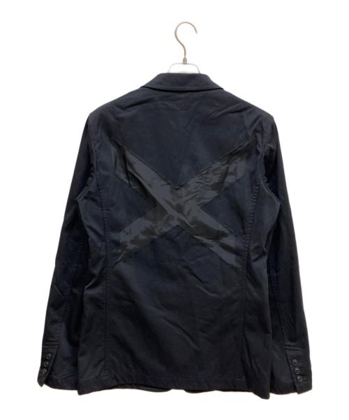 COMME des GARCONS HOMME PLUS（コムデギャルソンオムプリュス）COMME des GARCONS HOMME PLUS (コムデギャルソンオムプリュス) バッククロステーラードジャケット ブラック サイズ:Lの古着・服飾アイテム