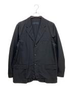 COMME des GARCONS HOMMEコムデギャルソン オム）の古着「3Bギャザーテーラードジャケット」｜ブラック