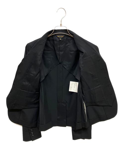 COMME des GARCONS（コムデギャルソン）COMME des GARCONS (コムデギャルソン) ウールレイヤードジャケット ブラック サイズ:XSの古着・服飾アイテム