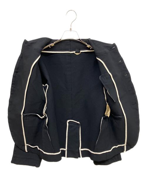 COMME des GARCONS（コムデギャルソン）COMME des GARCONS (コムデギャルソン) ポリ縮絨丸襟ジャケット ブラック サイズ:Sの古着・服飾アイテム