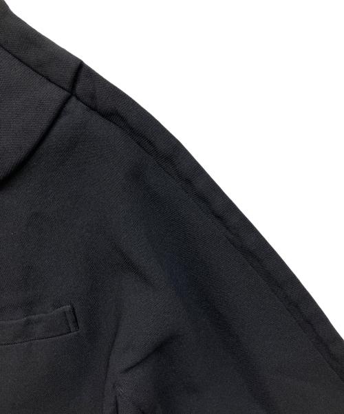 COMME des GARCONS（コムデギャルソン）COMME des GARCONS (コムデギャルソン) ポリ縮絨丸襟ジャケット ブラック サイズ:Sの古着・服飾アイテム