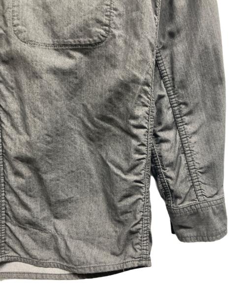 THE NORTH FACE（ザ ノース フェイス）THE NORTH FACE (ザ ノース フェイス) L/S NYLON DENIM NUPTSE SHIRT グレー サイズ:Sの古着・服飾アイテム