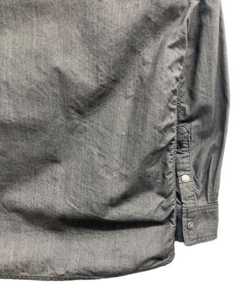 THE NORTH FACE（ザ ノース フェイス）THE NORTH FACE (ザ ノース フェイス) L/S NYLON DENIM NUPTSE SHIRT グレー サイズ:Sの古着・服飾アイテム