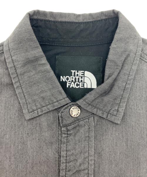 THE NORTH FACE（ザ ノース フェイス）THE NORTH FACE (ザ ノース フェイス) L/S NYLON DENIM NUPTSE SHIRT グレー サイズ:Sの古着・服飾アイテム