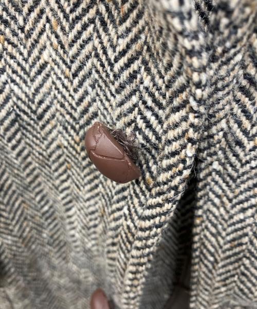 RRL（ダブルアールエル）RRL (ダブルアールエル) ヘリンボーンヨーク切替テーラードジャケット ブラウン サイズ:XSの古着・服飾アイテム