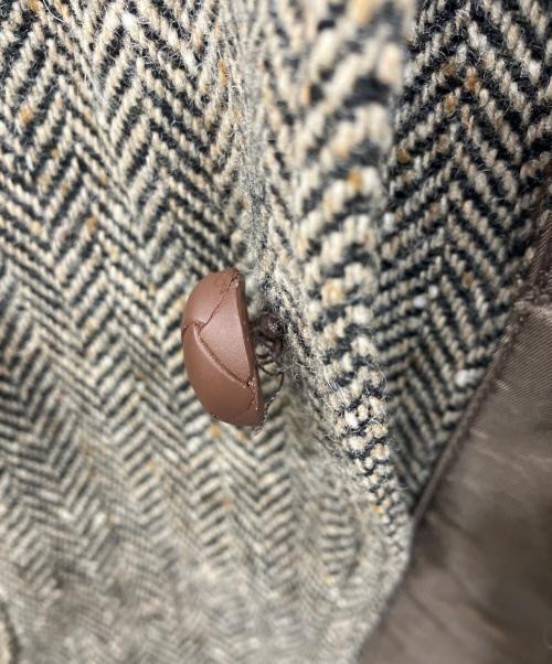 RRL（ダブルアールエル）RRL (ダブルアールエル) ヘリンボーンヨーク切替テーラードジャケット ブラウン サイズ:XSの古着・服飾アイテム