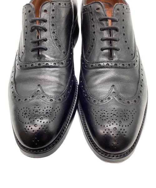 COLE HAAN（コールハーン）COLE HAAN (コールハーン) Edward Green (エドワードグリーン) ウィングチップシューズ　レザーシューズ　ビズネスシューズ ブラック サイズ:7　1/2の古着・服飾アイテム