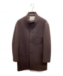 JOURNAL STANDARD relume（ジャーナルスタンダード レリューム）の古着「LANAウール super 140's スタンドカラーコート」｜ブラウン