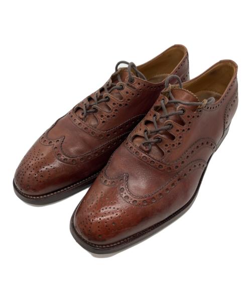 YANKO（ヤンコ）YANKO (ヤンコ) ウィングチップシューズ ブラウン サイズ:25　1/2の古着・服飾アイテム