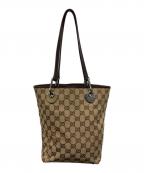 GUCCIグッチ）の古着「GGキャンバストートバッグ」｜ベージュ