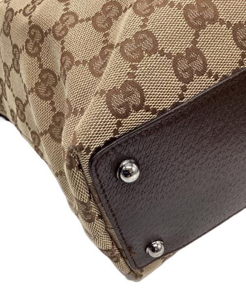 GUCCI（グッチ）GUCCI (グッチ) GGキャンバストートバッグ ベージュの古着・服飾アイテム