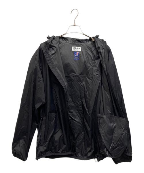 PLAY COMME des GARCONS（プレイコムデギャルソン）PLAY COMME des GARCONS (プレイコムデギャルソン) K-way (ケイウェイ) PACKABLE FULL ZIP JACKET ブラック サイズ:XLの古着・服飾アイテム