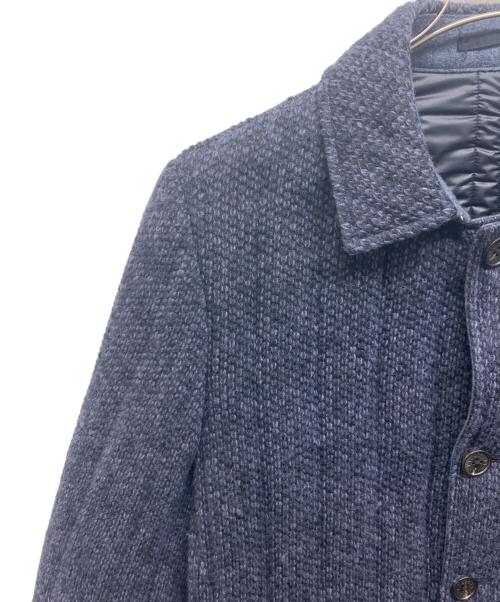 PAPAS（パパス）PAPAS (パパス) ウール中綿ジャケット ネイビー サイズ:Lの古着・服飾アイテム