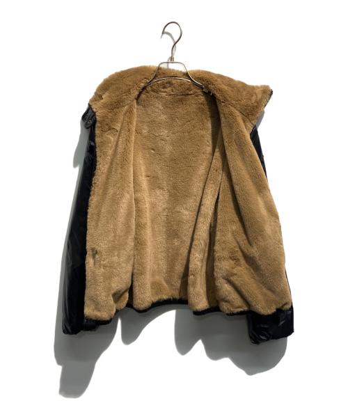 MONCLER（モンクレール）MONCLER (モンクレール) ADOXE GIUBBOTTO リバーシブルFファージャケット ブラック×ベージュ サイズ:2の古着・服飾アイテム