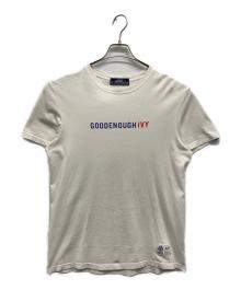 GOODENOUGH IVY（グッドイナフ アイビー）の古着「ロゴプリントTシャツ」｜ホワイト