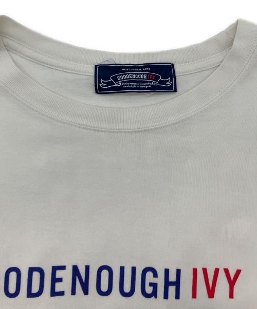 GOODENOUGH IVY（グッドイナフ アイビー）GOODENOUGH IVY (グッドイナフ アイビー) ロゴプリントTシャツ ホワイト サイズ:１の古着・服飾アイテム