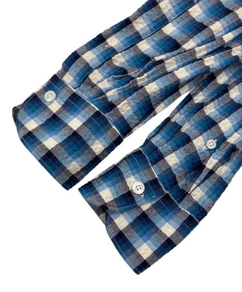 Bagutta（バグッタ）Bagutta (バグッタ) チェックシャツ ブルー サイズ:40の古着・服飾アイテム