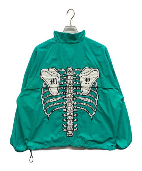 MAYO（メイヨー）MAYO (メイヨー) BONES Embroidery Nylon Anorak グリーン サイズ:Lの古着・服飾アイテム