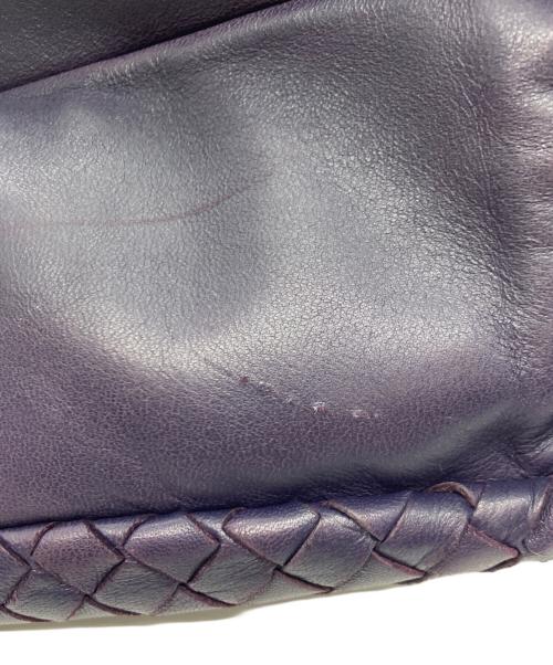 BOTTEGA VENETA（ボッテガベネタ）BOTTEGA VENETA (ボッテガベネタ) イントレチャートカンパーナハンドバッグ パープルの古着・服飾アイテム