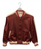 BOWWOWバウワウ）の古着「SATIN SPORTS JACKET」｜レッド