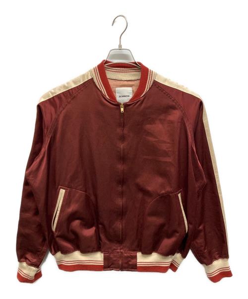 BOWWOW（バウワウ）BOWWOW (バウワウ) SATIN SPORTS JACKET レッド サイズ:Mの古着・服飾アイテム
