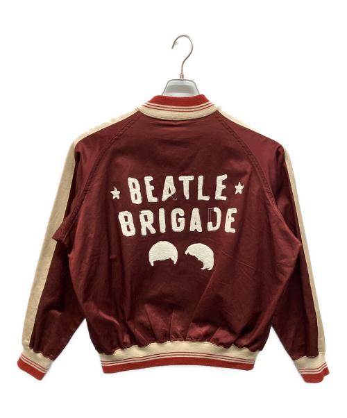 BOWWOW（バウワウ）BOWWOW (バウワウ) SATIN SPORTS JACKET レッド サイズ:Mの古着・服飾アイテム