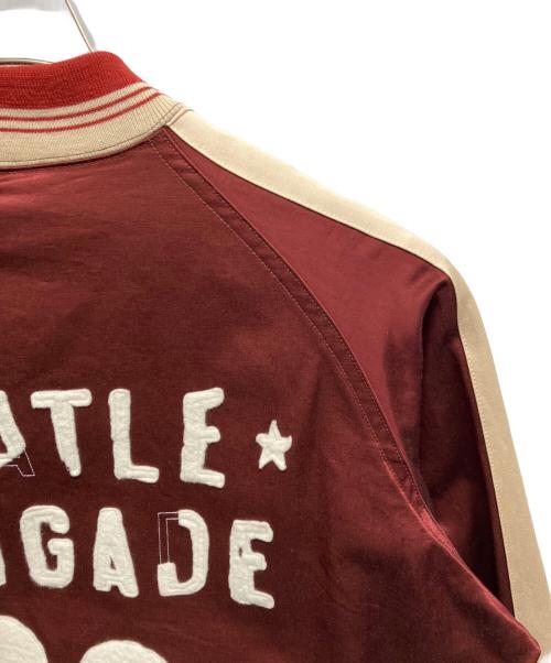 BOWWOW（バウワウ）BOWWOW (バウワウ) SATIN SPORTS JACKET レッド サイズ:Mの古着・服飾アイテム