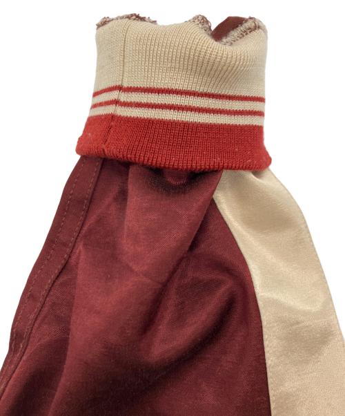 BOWWOW（バウワウ）BOWWOW (バウワウ) SATIN SPORTS JACKET レッド サイズ:Mの古着・服飾アイテム