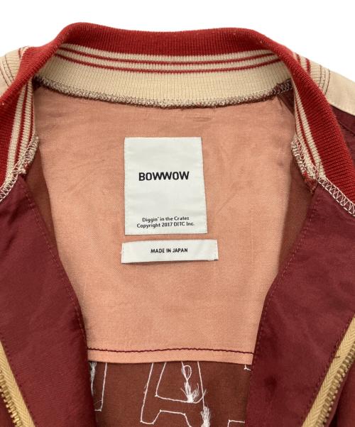 BOWWOW（バウワウ）BOWWOW (バウワウ) SATIN SPORTS JACKET レッド サイズ:Mの古着・服飾アイテム