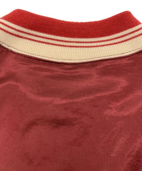 BOWWOW（バウワウ）BOWWOW (バウワウ) SATIN SPORTS JACKET レッド サイズ:Mの古着・服飾アイテム