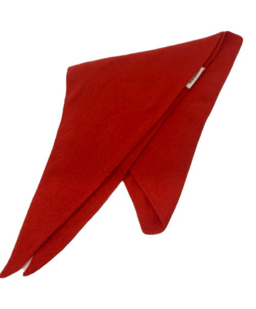 ASAUCE MELER（アソースメレ）ASAUCE MELER (アソースメレ) シームレストライアングルニットスカーフ オレンジ サイズ:下記参照の古着・服飾アイテム