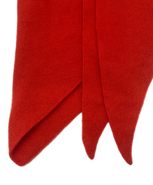 ASAUCE MELER（アソースメレ）ASAUCE MELER (アソースメレ) シームレストライアングルニットスカーフ オレンジ サイズ:下記参照の古着・服飾アイテム