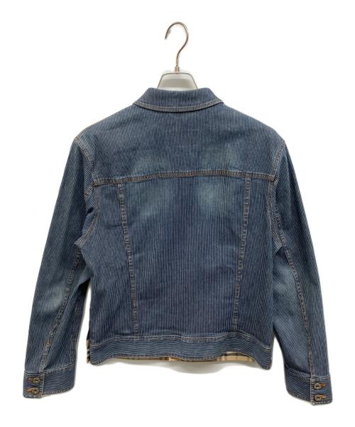 BURBERRY BLACK LABEL（バーバリーブラックレーベル）BURBERRY BLACK LABEL (バーバリーブラックレーベル) ヒッコリーデニムジャケット インディゴ サイズ:Mの古着・服飾アイテム