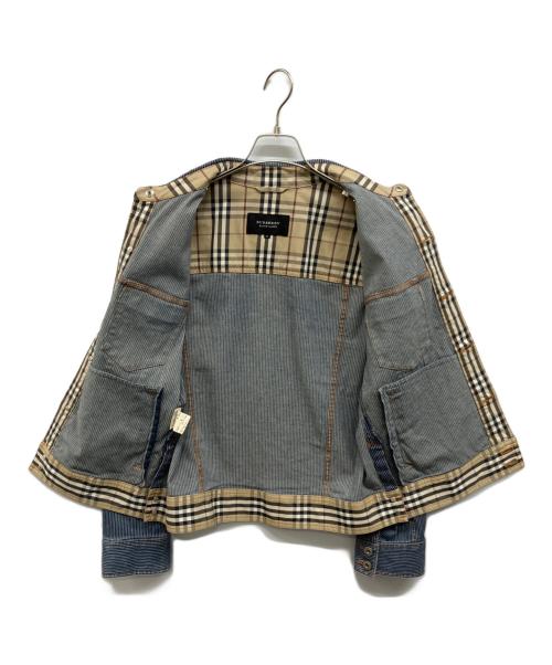 BURBERRY BLACK LABEL（バーバリーブラックレーベル）BURBERRY BLACK LABEL (バーバリーブラックレーベル) ヒッコリーデニムジャケット インディゴ サイズ:Mの古着・服飾アイテム