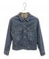 BURBERRY BLACK LABEL（バーバリーブラックレーベル）の古着「ヒッコリーデニムジャケット」｜インディゴ