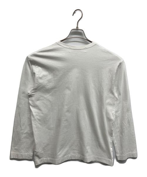 PLAY COMME des GARCONS（プレイコムデギャルソン）PLAY COMME des GARCONS (プレイコムデギャルソン) ハートワッペンロングスリーブカットソー ホワイト サイズ:Lの古着・服飾アイテム