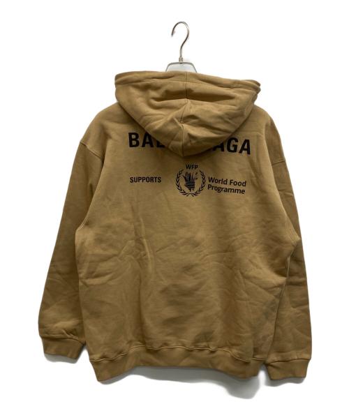 BALENCIAGA（バレンシアガ）BALENCIAGA (バレンシアガ) World Food Programmeプルオーバーパーカー ブラウン サイズ:Mの古着・服飾アイテム