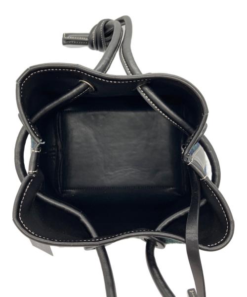 VASIC（ヴァジック）VASIC (ヴァジック) Harris Tweed (ハリスツイード) ポーチ付巾着ショルダーバッグ グリーン サイズ:下記参照の古着・服飾アイテム