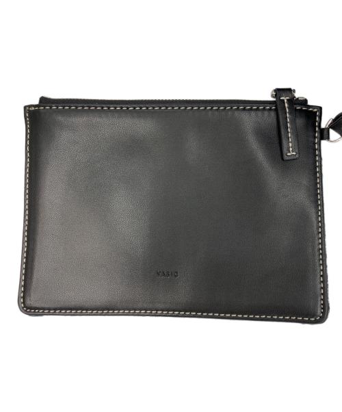 VASIC（ヴァジック）VASIC (ヴァジック) Harris Tweed (ハリスツイード) ポーチ付巾着ショルダーバッグ グリーン サイズ:下記参照の古着・服飾アイテム