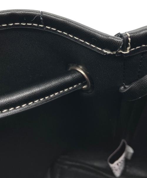 VASIC（ヴァジック）VASIC (ヴァジック) Harris Tweed (ハリスツイード) ポーチ付巾着ショルダーバッグ グリーン サイズ:下記参照の古着・服飾アイテム