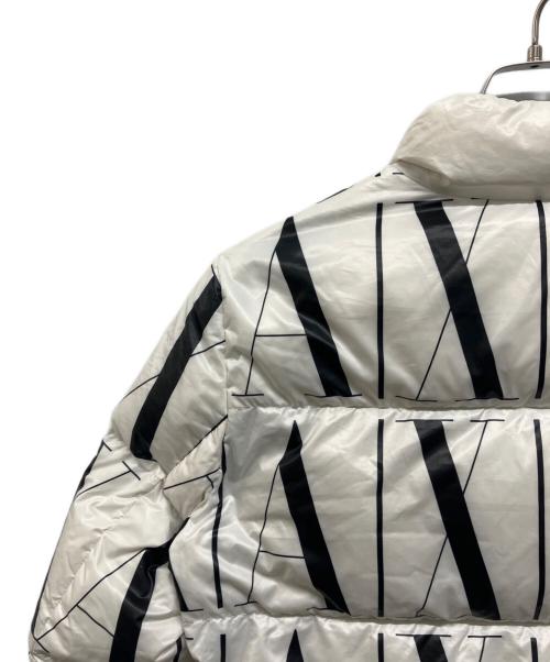 ARMANI EXCHANGE（アルマーニ エクスチェンジ）ARMANI EXCHANGE (アルマーニ エクスチェンジ) ICONロゴダウンジャケット ホワイト サイズ:XSの古着・服飾アイテム