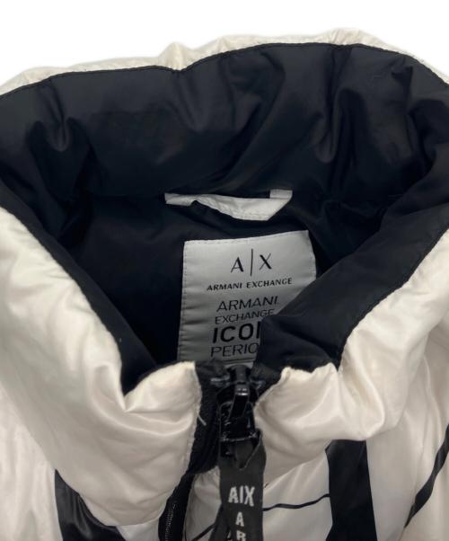 ARMANI EXCHANGE（アルマーニ エクスチェンジ）ARMANI EXCHANGE (アルマーニ エクスチェンジ) ICONロゴダウンジャケット ホワイト サイズ:XSの古着・服飾アイテム