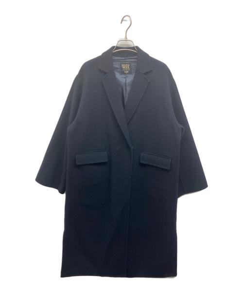 SLOBE IENA（スローブ イエナ）SLOBE IENA (スローブ イエナ) souple woolダブルフェイスチェスターコート ネイビー サイズ:38の古着・服飾アイテム