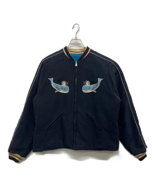 45R（フォーティファイブ・アール）45R (フォーティファイブ・アール) ポコちゃんの908 HAMAジャン ブルー×ネイビー サイズ:下記参照の古着・服飾アイテム