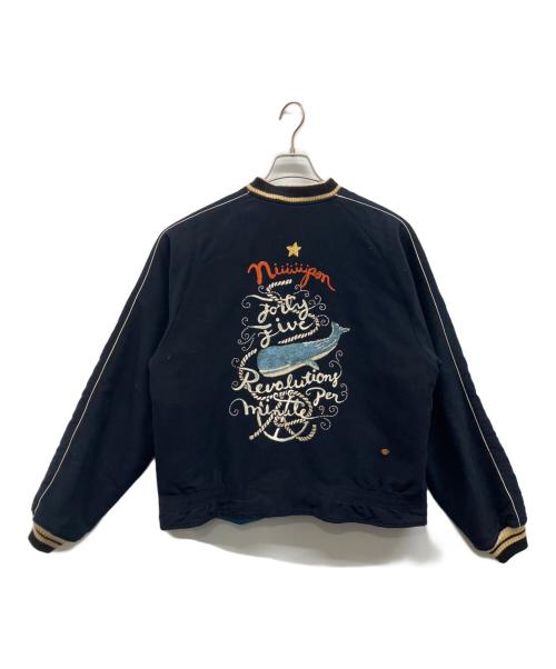 45R（フォーティファイブ・アール）45R (フォーティファイブ・アール) ポコちゃんの908 HAMAジャン ブルー×ネイビー サイズ:下記参照の古着・服飾アイテム