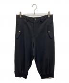 Y'sワイズ）の古着「クロップドパンツ」｜ブラック