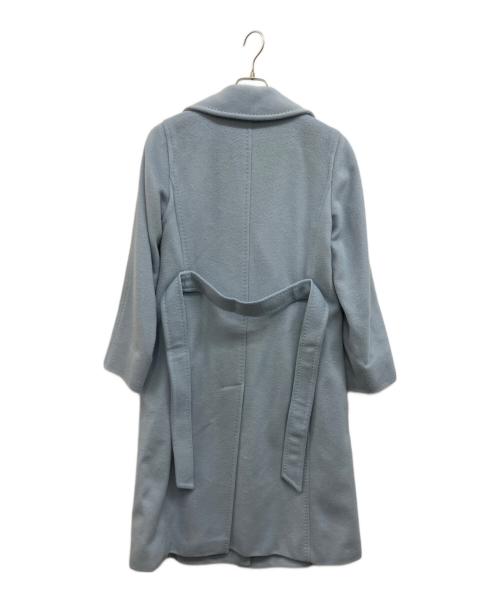 MaxMara（マックスマーラ）MaxMara (マックスマーラ) キャメル100％ マニュエラアイコンコート ブルー サイズ:34の古着・服飾アイテム