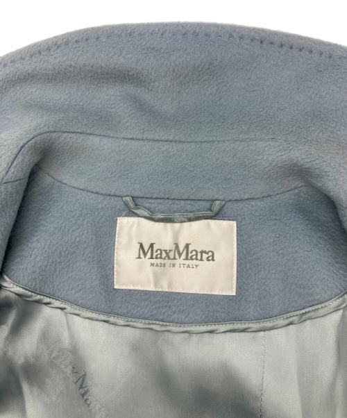 MaxMara（マックスマーラ）MaxMara (マックスマーラ) キャメル100％ マニュエラアイコンコート ブルー サイズ:34の古着・服飾アイテム